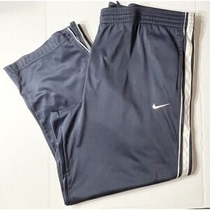 Vintage Nike Track Pants‎ Men's XXL Navy Blue Basketball 2000s Y2K BroCore Gym